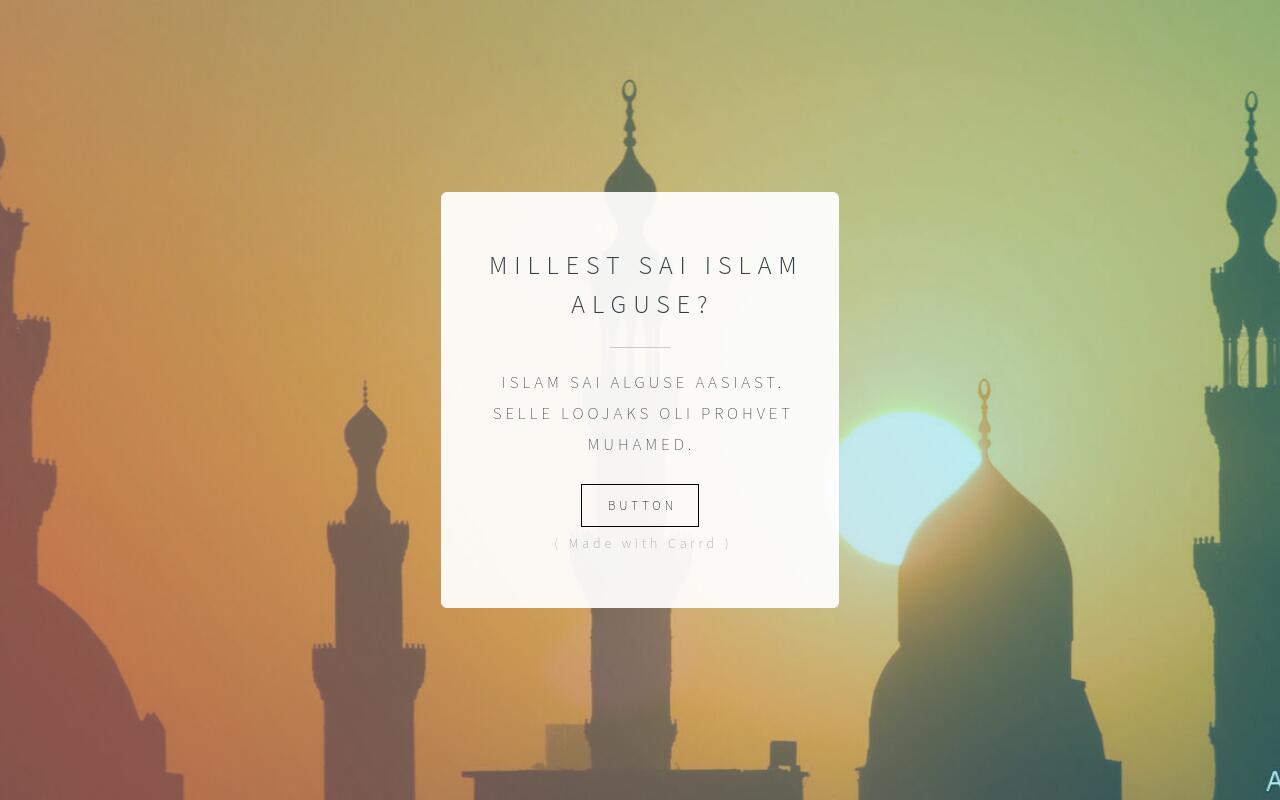 Carrd profile picture for @islam